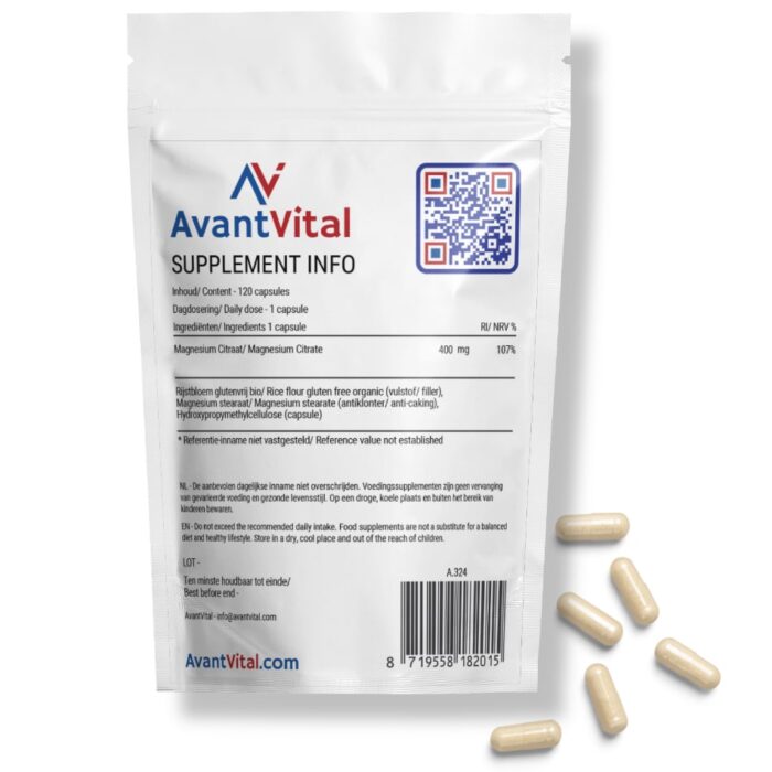 Magnesium Citraat – 400 mg AvantVital AvantVital 4