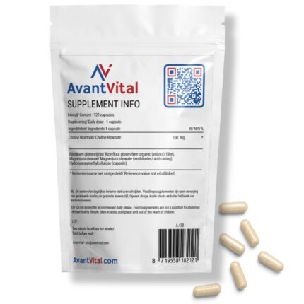 Choline Bitartraat – 500 mg Choline AvantVital 3