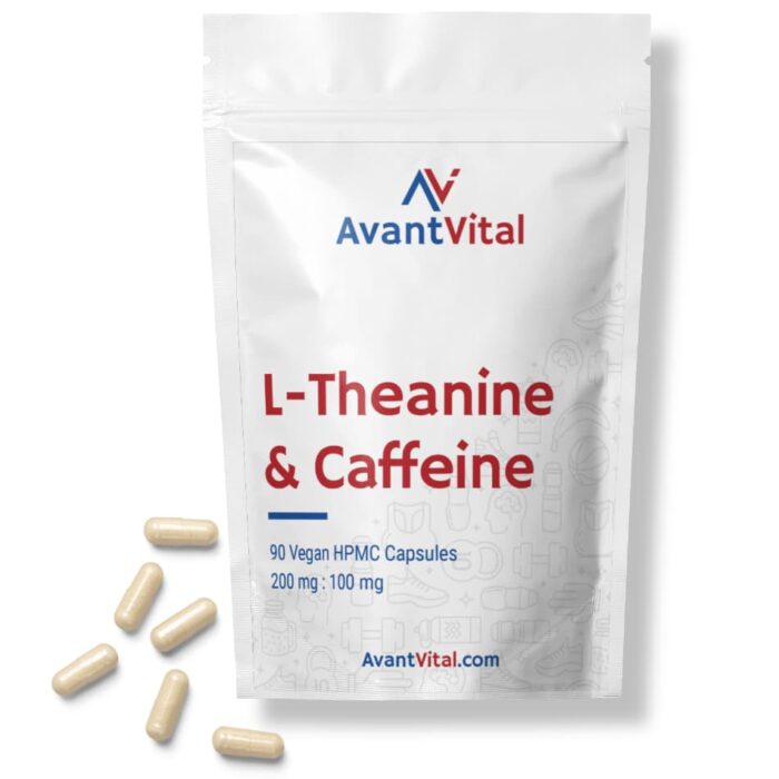 L-Theanine & Caffeine – 200 mg : 100 mg Aminozuren AvantVital 3