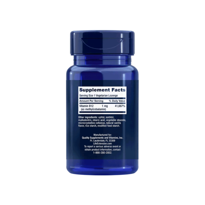 Vitamine B12 Methylcobalamine – 1 mg Vitamines AvantVital 4