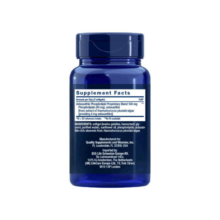 Astaxanthine – 4 mg Antioxidanten AvantVital 4