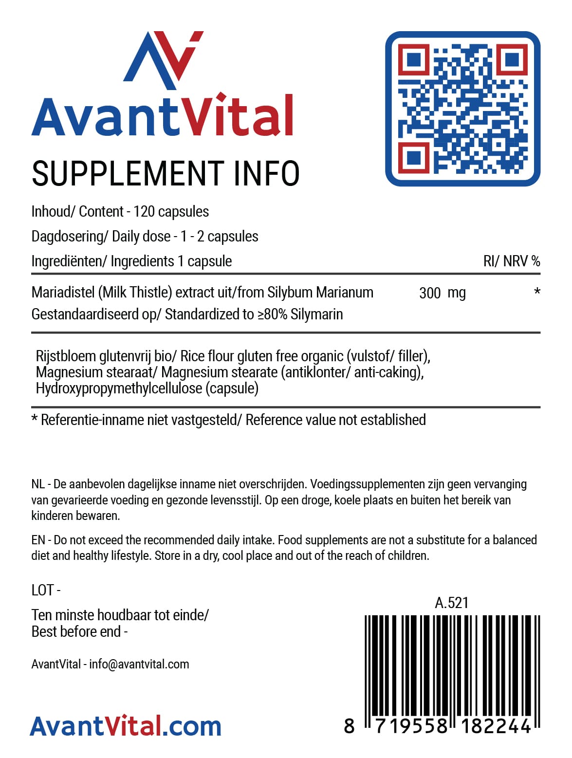 Mariadistel – 300 mg AvantVital AvantVital 5