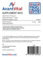 Vitamine D3 – 3000 IU Ontstekingsremmend AvantVital 8