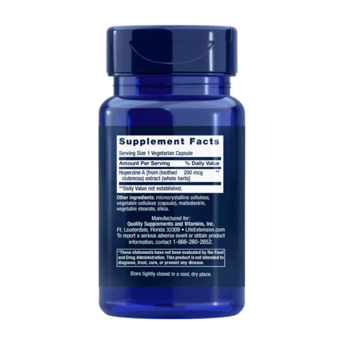 Huperzine A – 200 mcg Botanische extracten AvantVital 4