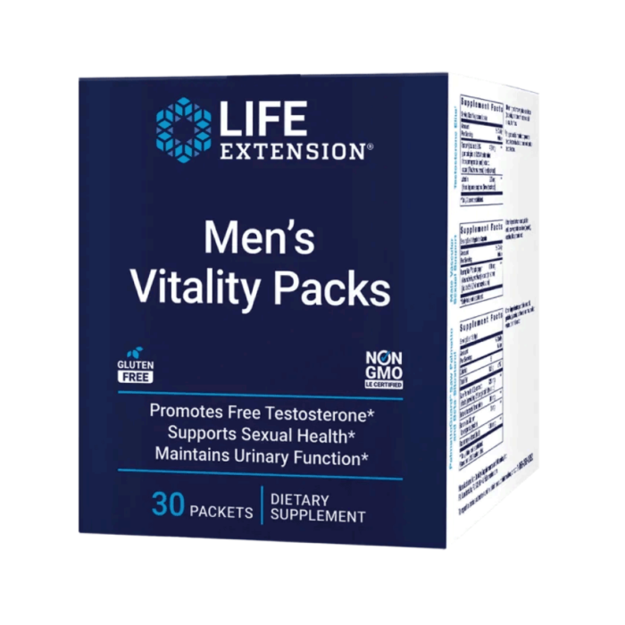 Vitaliteitspakket voor Mannen Life Extension AvantVital 3