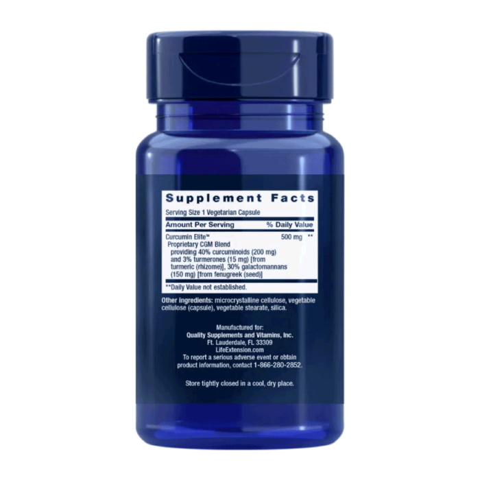 Curcumin Elite™ Kurkuma Extract Life Extension AvantVital 4