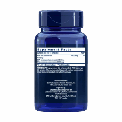 Mega EPA/DHA Life Extension AvantVital 3