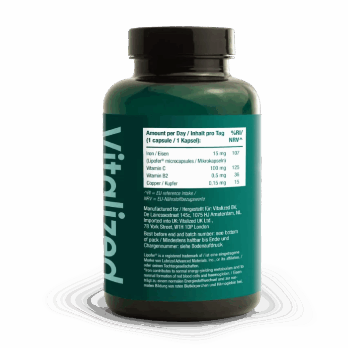 Ijzer+ – 15 mg Vitalized AvantVital 5