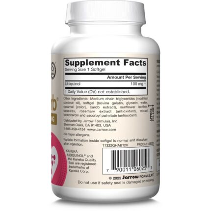 Ubiquinol Q10 QH-absorb – 100 mg Jarrow Formulas AvantVital 3