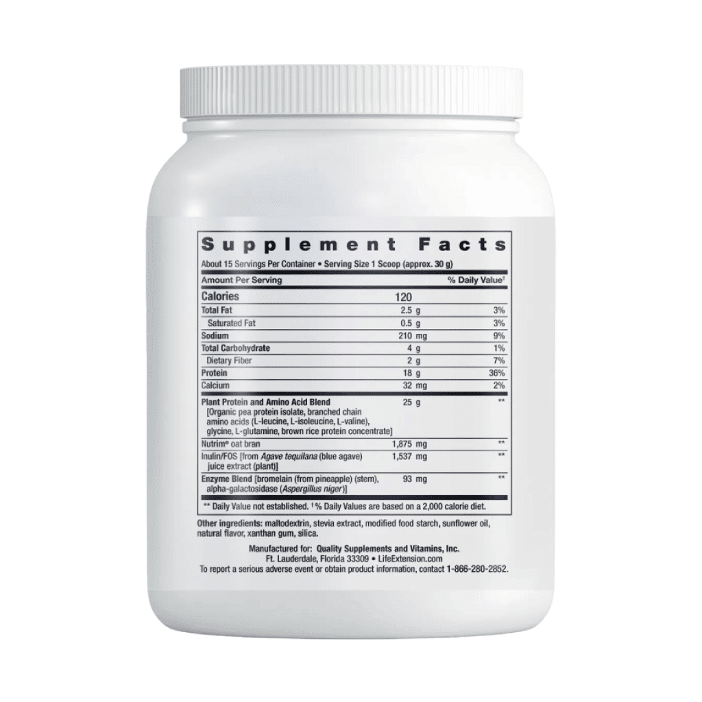 Wellness Code® Plant Protein Complete & Amino Acid Complex Life Extension AvantVital 4